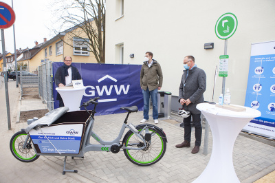 GWW schafft Platz fÃ¼r die ersten E-Lastenfahrradstationen
